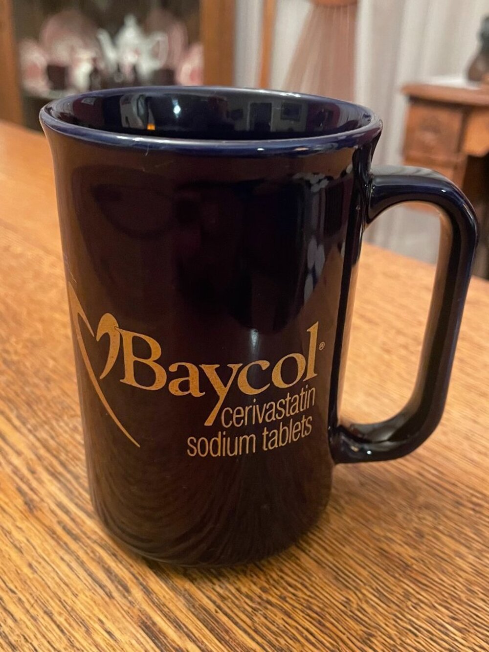 Vintage Baycol Cerivastatin Sodium Tablets Coffee Cup Mug 11 ounces